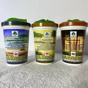 Vintage 90s Pizza Hut The Dinosaur Society Takeaway Souvenir Kids Cups W Lids